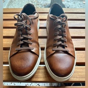 Allen Edmonds men’s Canal Court Sneaker Walnut 9 D
